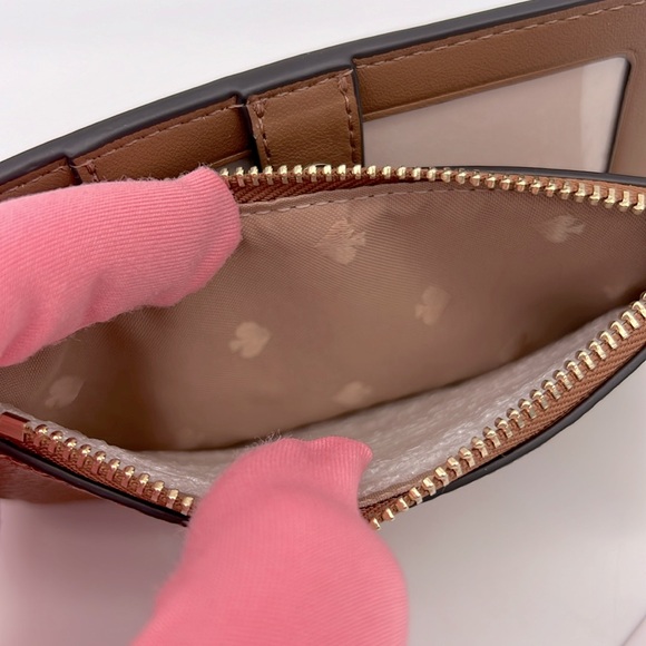 Kate Spade Leila Small Slim Bifold Wallet Warm Gingerbread - Picture 11 of 13